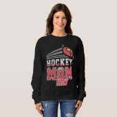 Kelly Hockey Mom With Puck Womens Trui (Voorkant volledig)