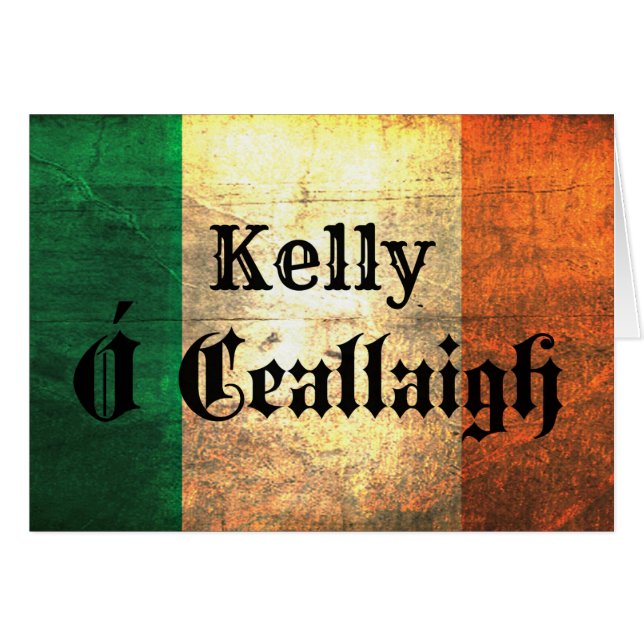 Kelly Irish Flag (Voorkant Horizontaal)