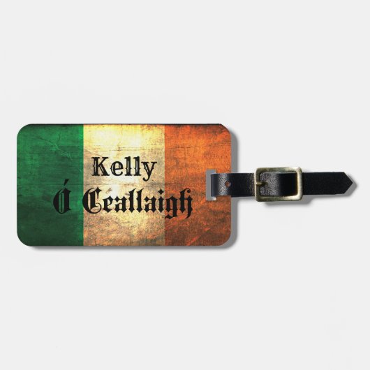 Kelly Irish Flag Bagagelabel (Voorkant horizontaal)