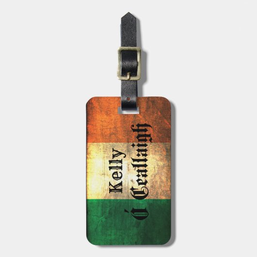 Kelly Irish Flag Bagagelabel (Voorkant verticaal)