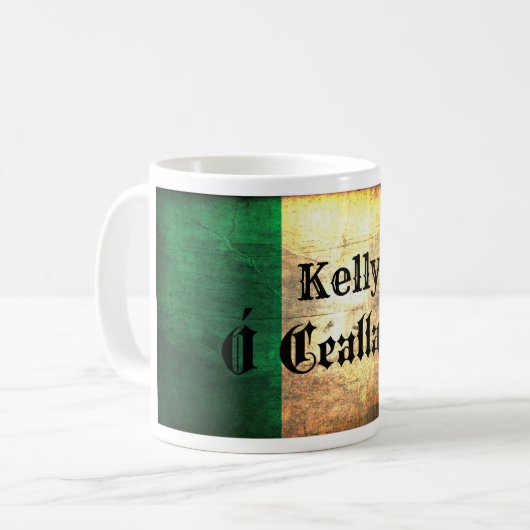 Kelly Irish Flag Koffiemok (Voorkant links)