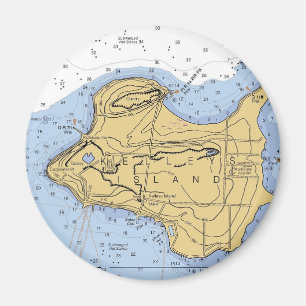 Kelly Island, OH Nautical Chart Magneet
