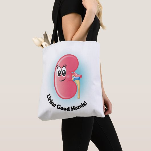 Kelly Kidney "Urine Good Hands" Canvas tas (Dichtbij)