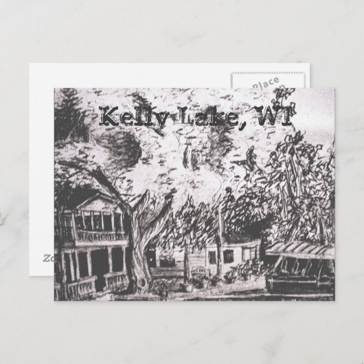 Kelly Lake Cabin Briefkaart (Voorkant / Achterkant)