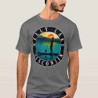 Kelly Lake Wisconsin Paddleboarding T-shirt