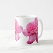  Kelly naam  roze roos bloemen Koffiemok (Voorkant rechts)