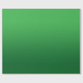 Kelly naar Forest Green Gradient Cadeaupapier (Vlak)