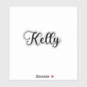 Kelly Name - Handgeschreven kalligrafie Sticker (Vel)