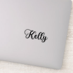 Kelly Name - Handgeschreven kalligrafie Sticker
