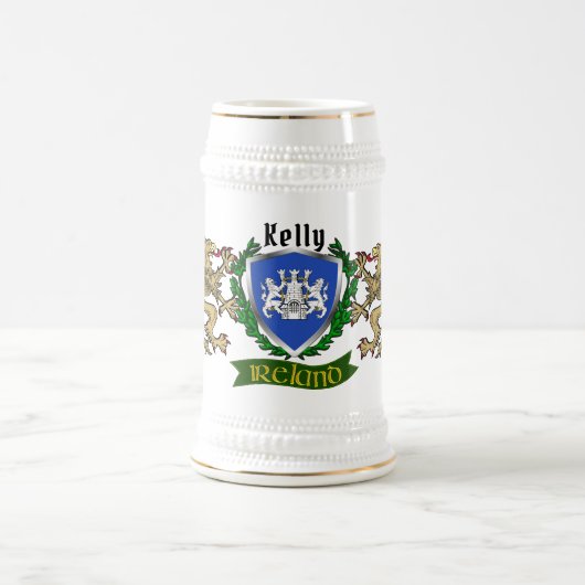 Kelly/O'Kelly Irish Shield Bierpul (Center)
