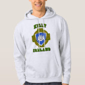 Kelly/O'Kelly Irish Shield w/Celtic Cross Hoodie (Voorkant)