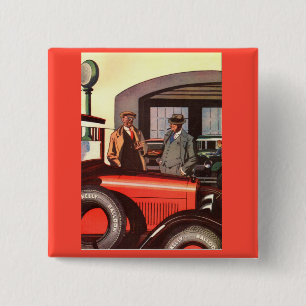 Kelly Springfields band 1920s en nog een Vierkante Button 5,1 Cm