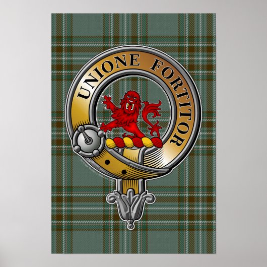Kelly Tartan & Badge Poster (Voorkant)