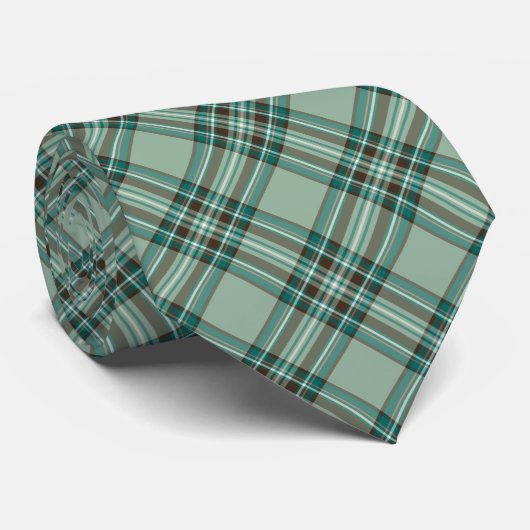 Kelly Tartan Light Green Pset Stropdas (Opgerold)
