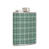 Kelly Tartan Monogram Mint Groen Plaid Heupfles (Rechts)