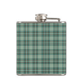 Kelly Tartan Monogram Mint Groen Plaid Heupfles (Achterkant)