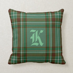 Kelly Tartan Monogram Pillow Kussen