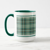 Kelly Tartan Pattern Mint Green Irish Pset Mok (Links)