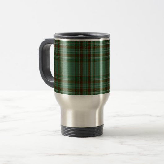 Kelly Tartan Travel Mug Reisbeker (Voorkant links)