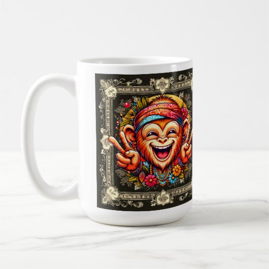  "Kelly the Chill Monkey Mug" Koffiemok (Links)