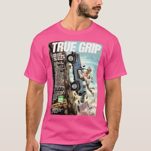 Kelly Tyres - True Grip-advertentie T-shirt (Voorkant)