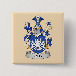 Kelly Wapenschild Knop Vierkante Button 5,1 Cm
