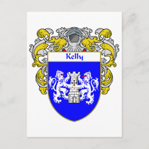 Kelly Wapenschild (Mantled) Briefkaart