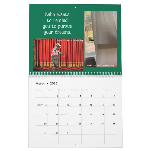 Kellye's kattenkalender kalender (Mar 2026)