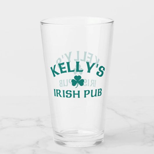 Kelly's Irish Pub Glas (Achterkant)