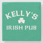 Kelly's Irish Pub Stenen Onderzetter (Voorkant)