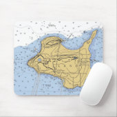 Kellys Island, OH Nautical Chart Mousepad Muismat (Met muis)