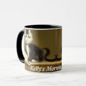 Kelly's Morning Coffee Gepersonaliseerde Mok (Voorkant links)