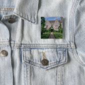 Kelmscott Manor (foto) Vierkante Button 5,1 Cm (In situ)