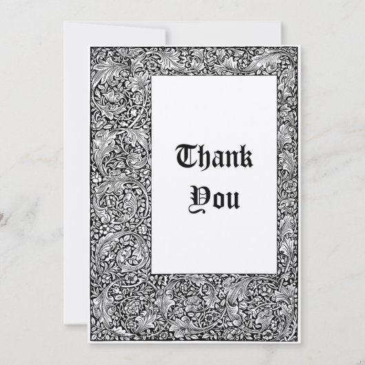 Kelmscott Press William Morris Beowulf Bedankkaart (Voorkant)