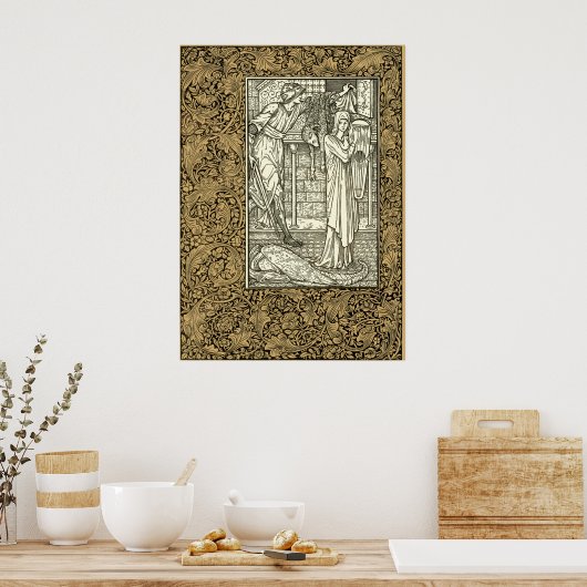  Kelmscott Press William Morris Border Poster (Keuken)