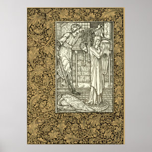 Kelmscott Press William Morris Border Poster