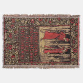 Kelmscott William Morris Floral Deken (Voorkant)