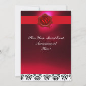 KELNER WIJNPROEVERIJPARTY RODE WAX ZEGEL MONOGRAM KAART (Achterkant)