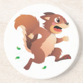 Kelossus, Happy Scott Squirrel Zandsteen Onderzetter (Voorkant)