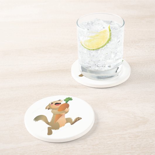 Kelossus, Happy Topher Gopher Zandsteen Onderzetter (Zijkant)