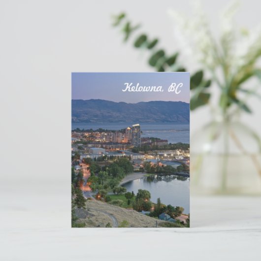 Kelowna, BC Briefkaart (Staand voorkant)