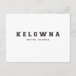 Kelowna British Columbia Briefkaart