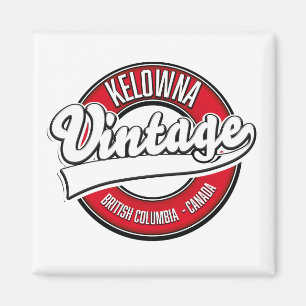 Kelowna British Columbia Canada logo Magneet