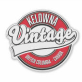 Kelowna British Columbia Canada logo Sticker (Voorkant)