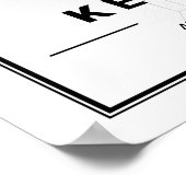 Kelowna British Columbia Canada Travel City Map Poster (Hoek)