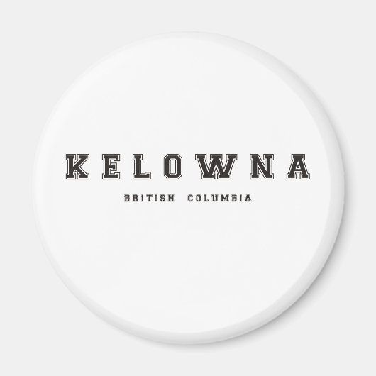Kelowna British Columbia Magneet (Voorkant)