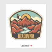 Kelowna, Brits-Columbia Sticker (Vel)
