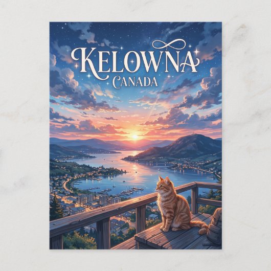 Kelowna Canada Briefkaart (Voorkant)