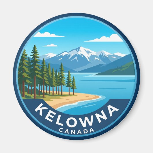 Kelowna Canada Magneet (Voorkant)