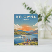 Kelowna Canada Reizen Briefkaart (Staand voorkant)